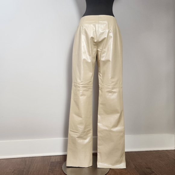 HUGO BUSCATI COLLECTION pearl leather pants - Picture 2 of 16